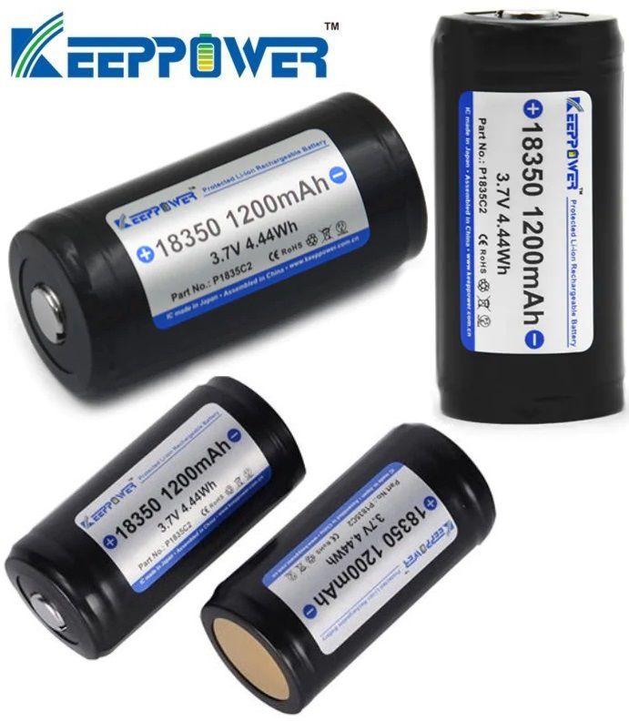 Keeppower 18350-1200mAh